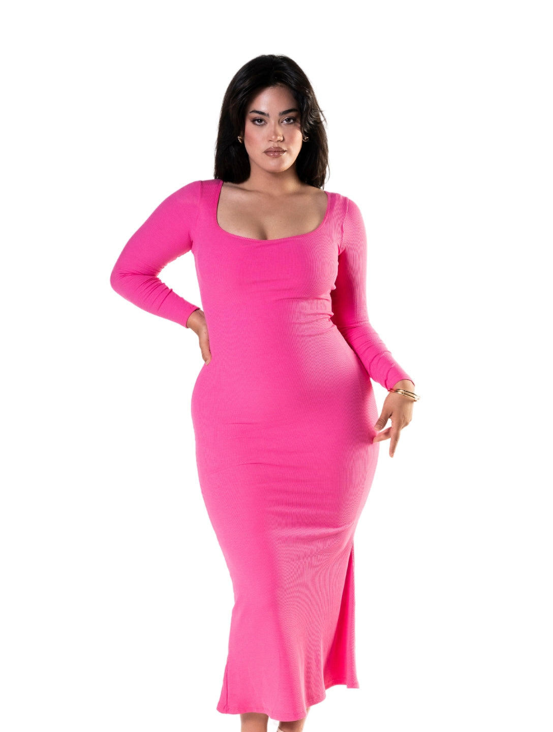Long Sleeve Sculpting Shapewear Dress