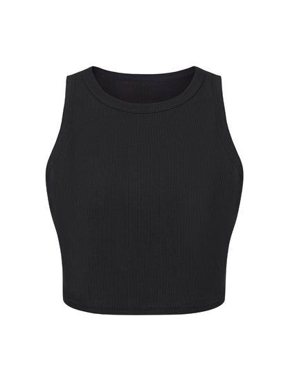 Débardeur sculptant côtelé