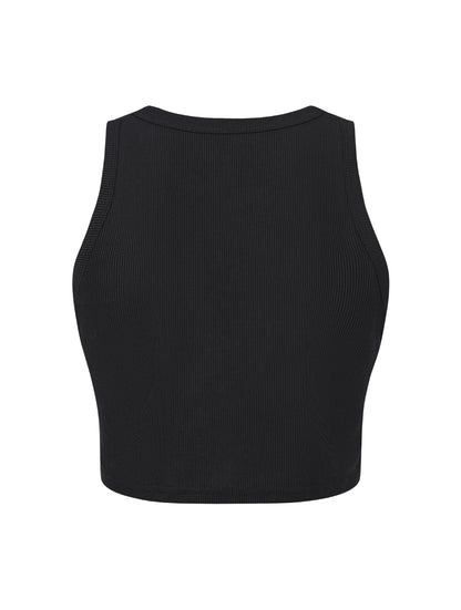 Débardeur sculptant côtelé