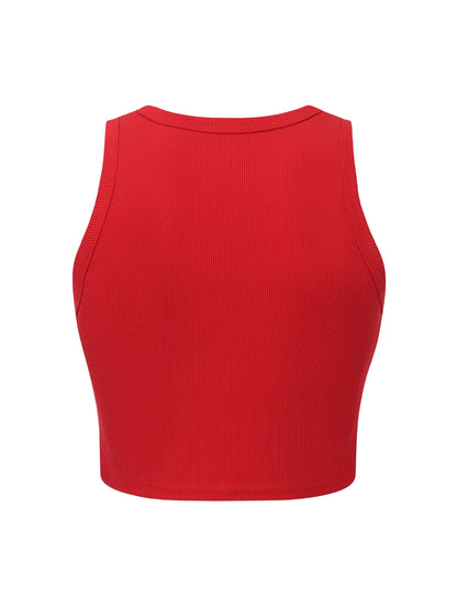 Débardeur sculptant côtelé