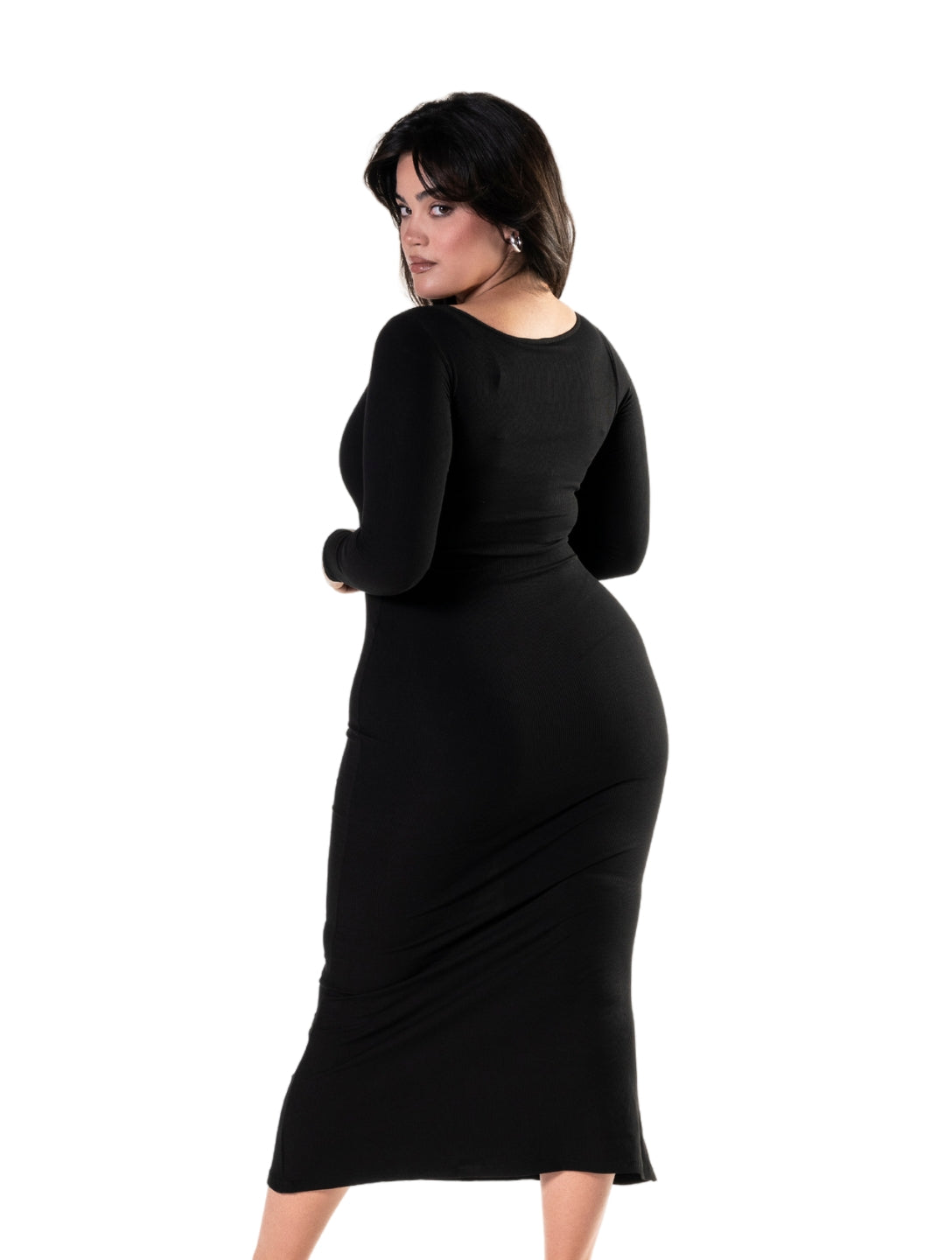 Long Sleeve Sculpting Shapewear Dress