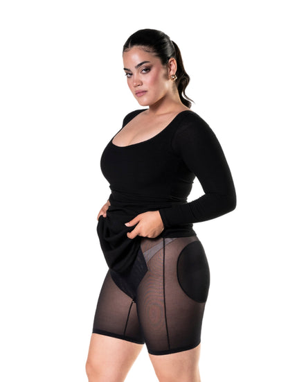 Long Sleeve Sculpting Shapewear Dress