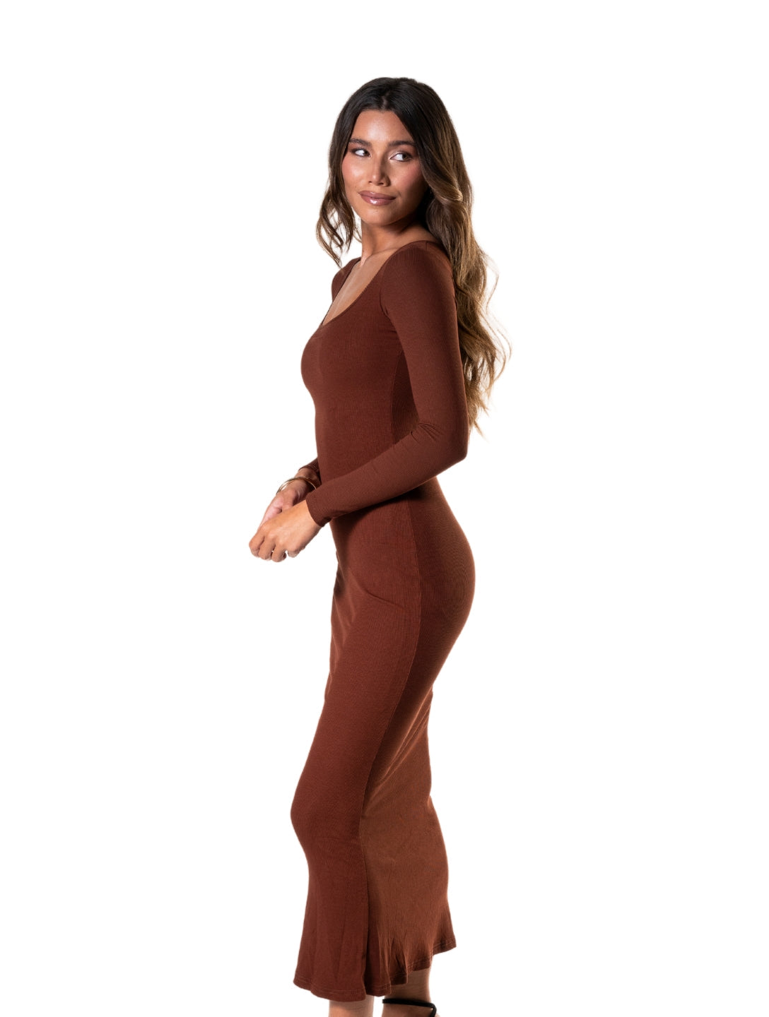 Long Sleeve Sculpting Shapewear Dress