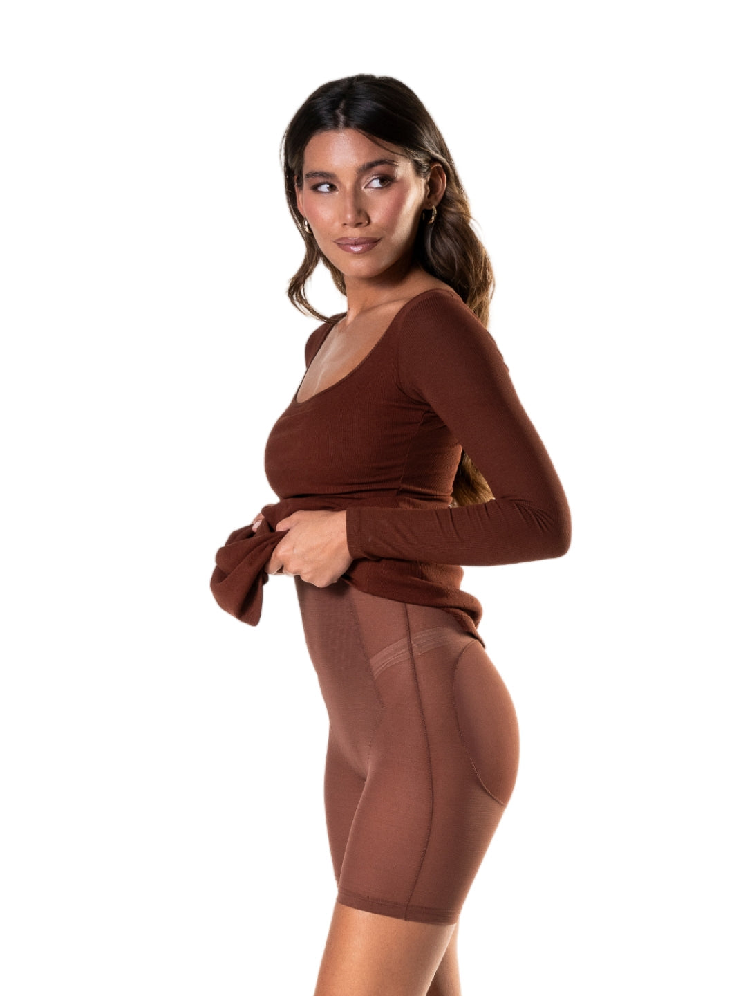 Long Sleeve Sculpting Shapewear Dress