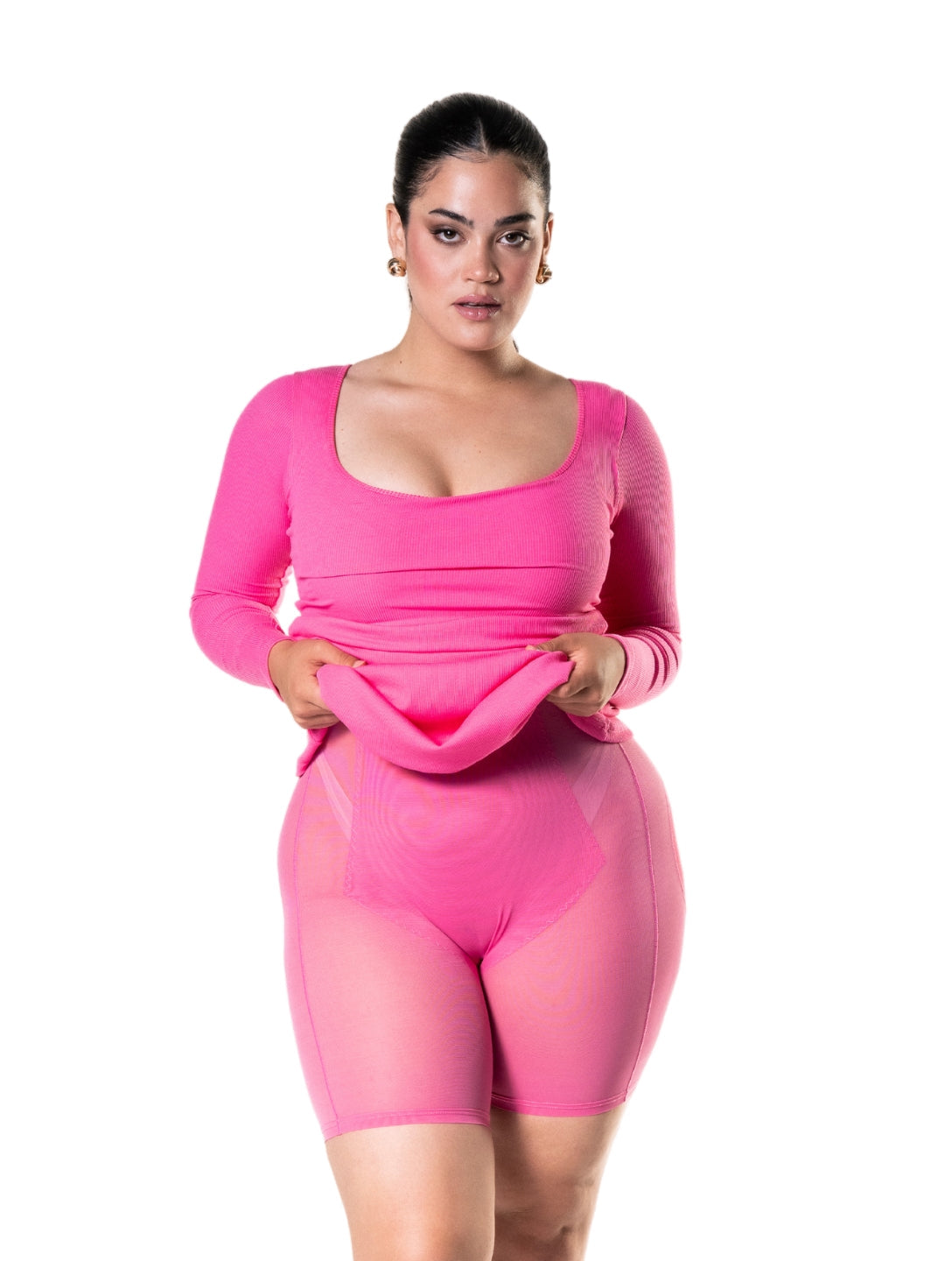 Long Sleeve Sculpting Shapewear Dress