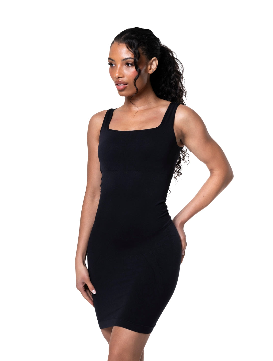 Square Neck Seamless Shapewear Mini Dress